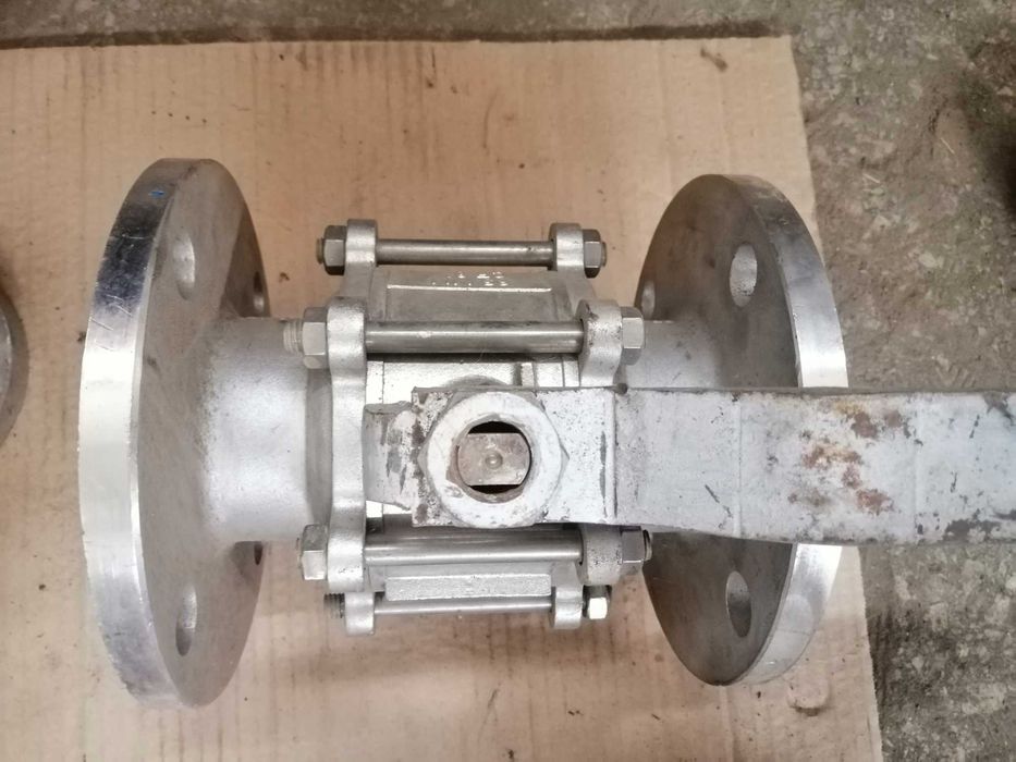 Кран нержавійка шаровий фланцевий і приварний  Фланець різний