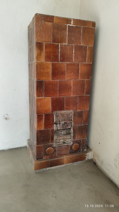 Piec kaflowy dom lata 50