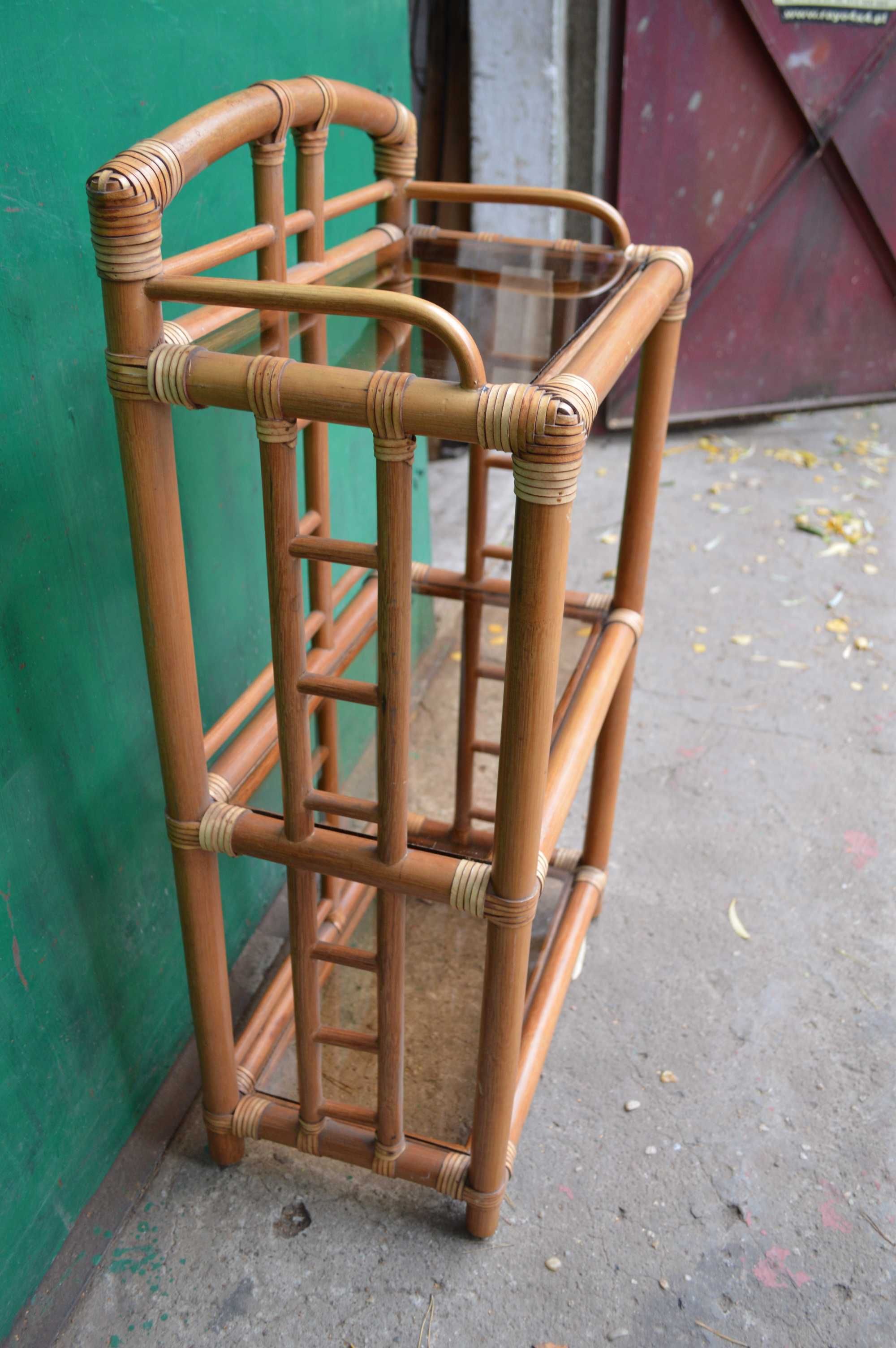 witryna bambusowa regal konsola polka bambus barek bambusowy