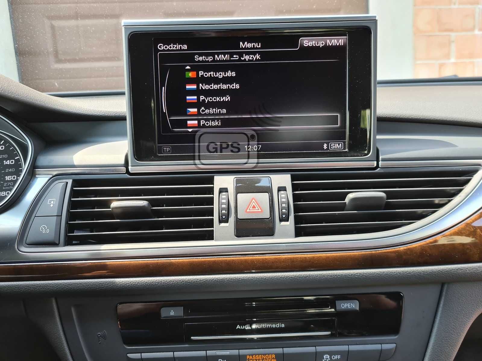 Polskie Menu Audi Konwersja USA-EU MMI 3Gp A4 A5 A6 A7 A8 Q3 Q5 Q7 Map