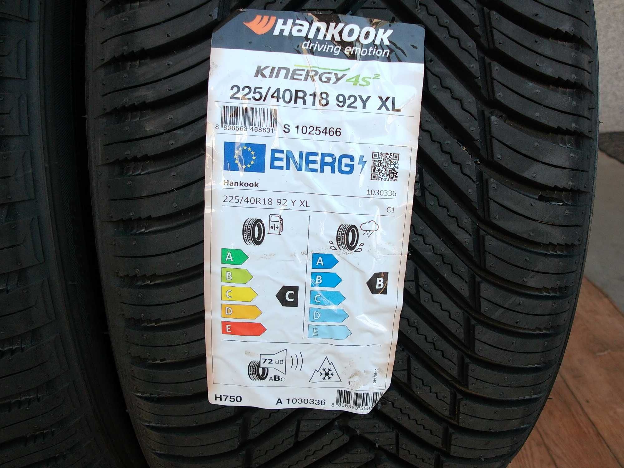 Hankook Kinergy 4S 225/40/18 92Y Nowe z 2024r
