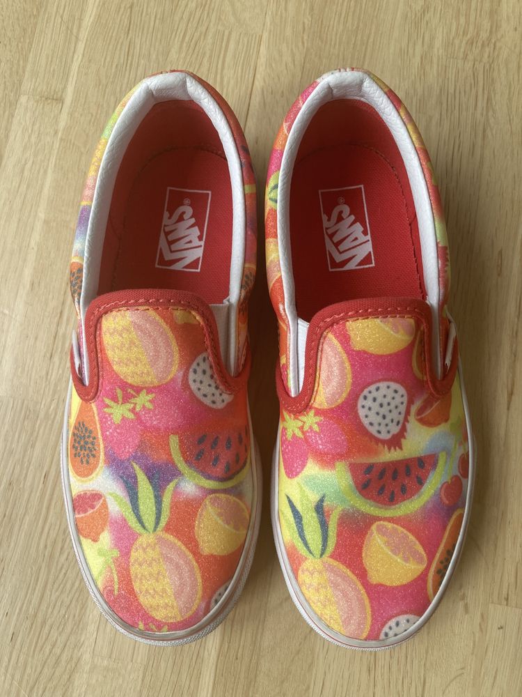 Vans slip-on brokatowe 32 / 19,5 cm stan idealny