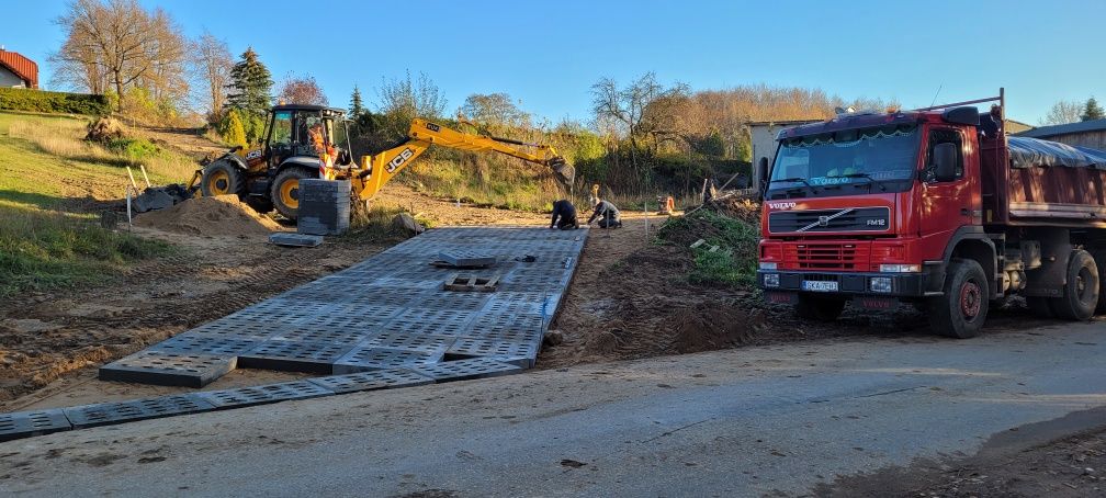 Usługi transportowe(WYWROTKA) prace ziemne koparko-ładowarką,obrotową!