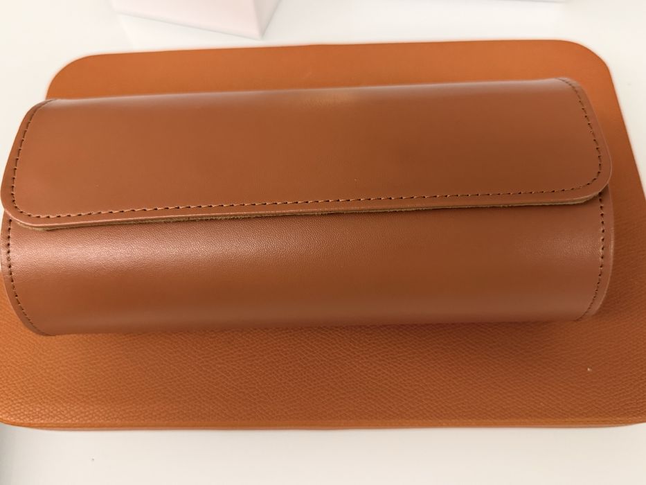 Estojo de Relógios em Couro