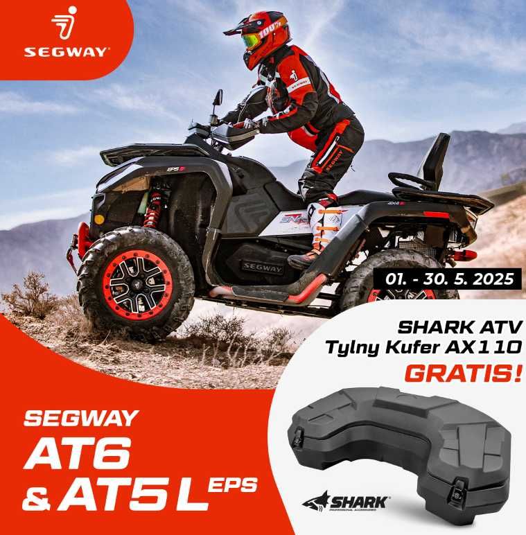 Quad Segway AT5 Long 39KM + pakiet akcesoriów QuadON, HIT sprzedaży