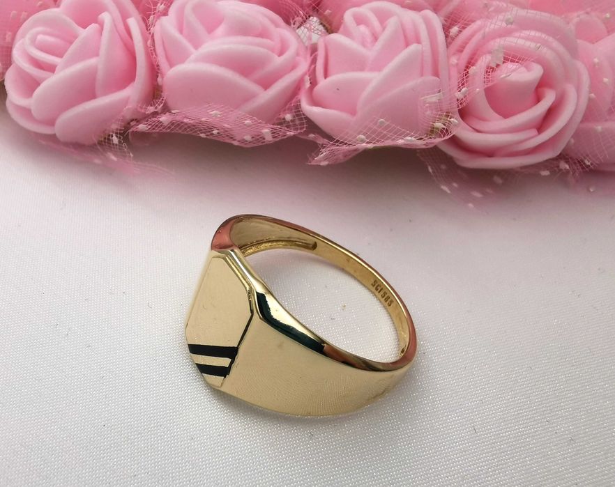 OKAZAŁY Złoty SYGNET 585 rozmiar 24 NOWY/ FAJNE OKAZJE Radomsko