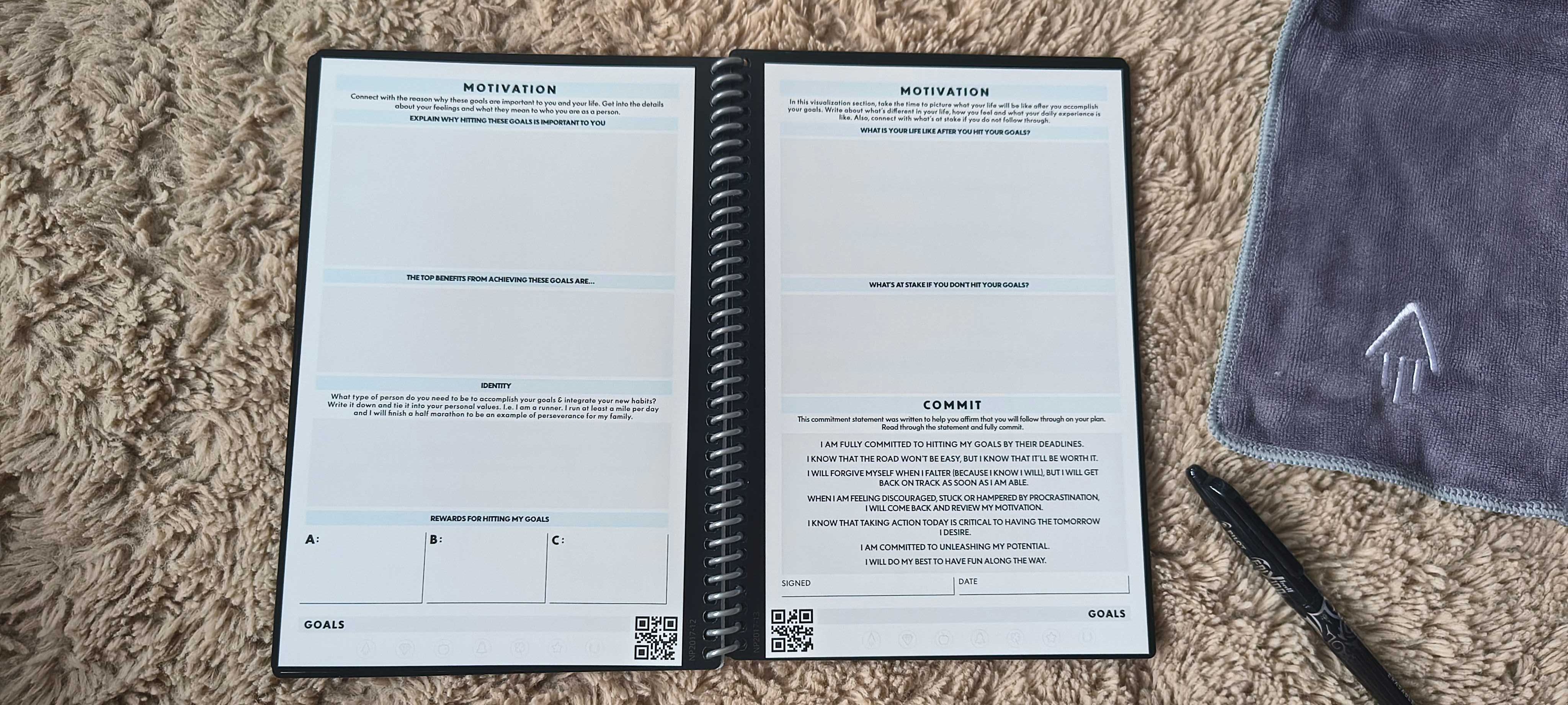 Rocketbook Fusion Panda – 10 modeli stron - notatnik cyfrowy