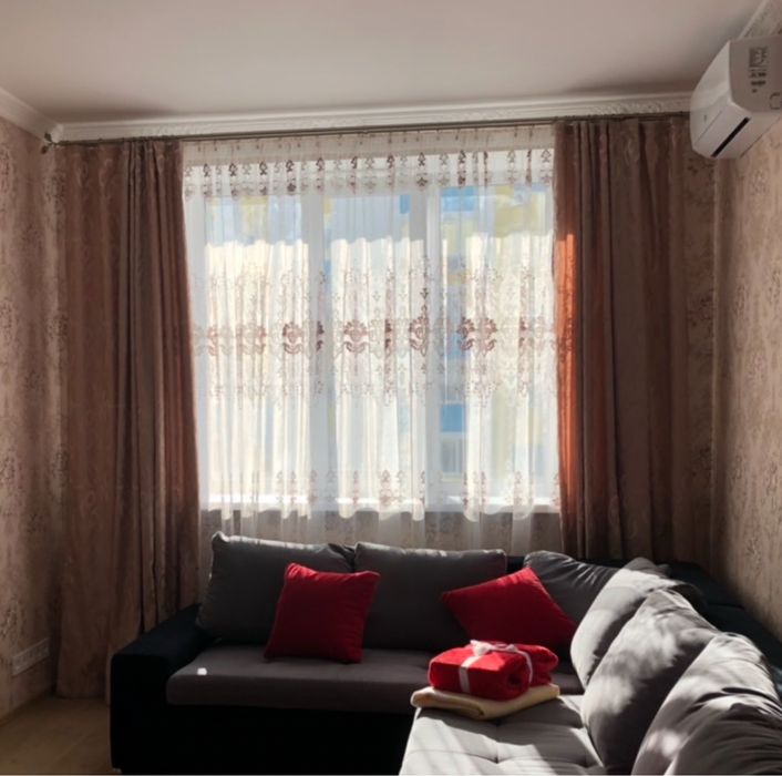 Штора та тюль на карниз довжиною 3м, можлива покупка окремо