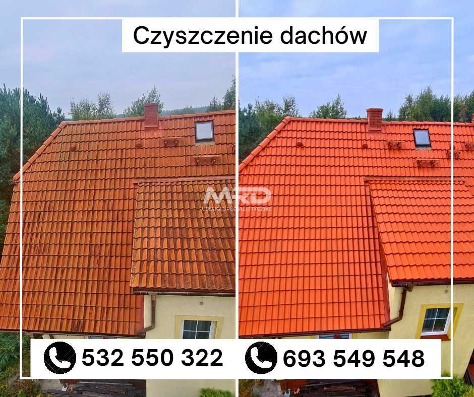 Mycie, czyszczenie, dachów, elewacji, kostki brukowej, przeszkleń