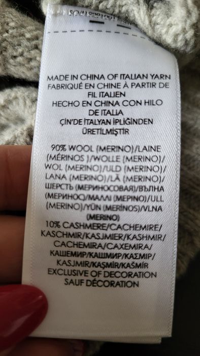 Sweterek Polo Ralph Lauren r. M.    90% wełna + 10% kaszmir