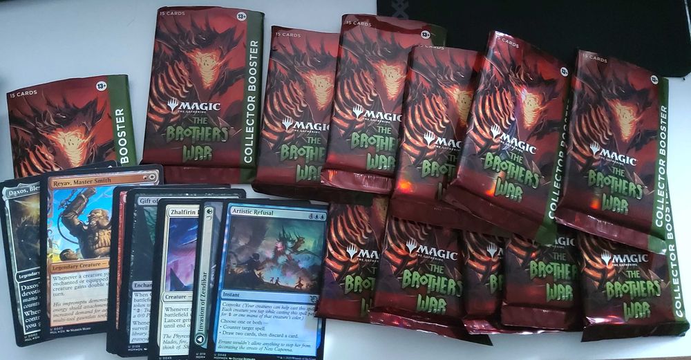 Magic Gathering Brothers War Collector Booster box czytaj opis