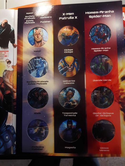 Coleção Oficial Seleção 2004 Galp e Marvel - COMPLETAS