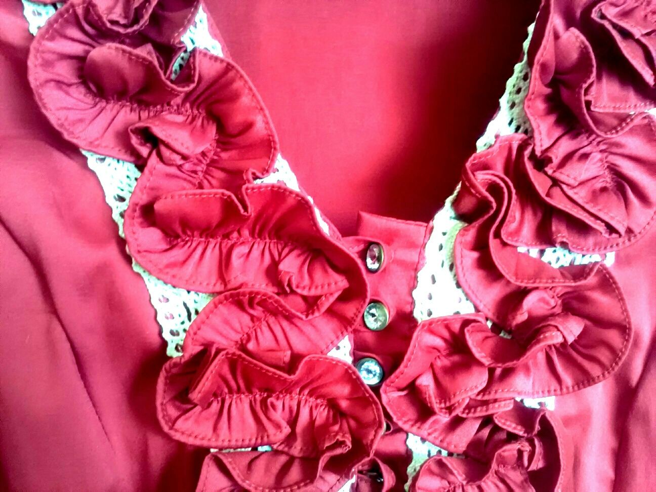 Блузка жіноча червона, розмір S