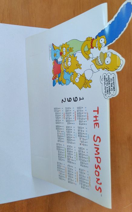 Calendário -Banda desenhada "Os Simpsons".