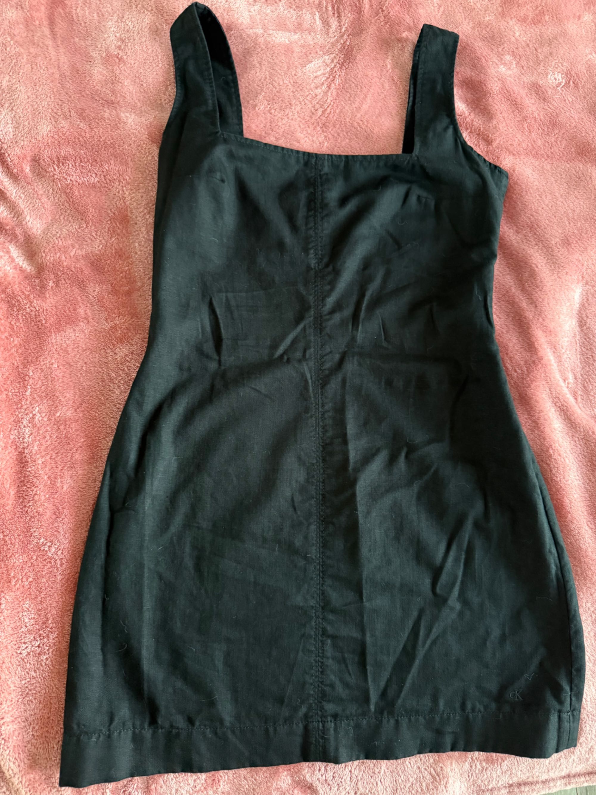 Плаття з льону Calvin Klein jeans