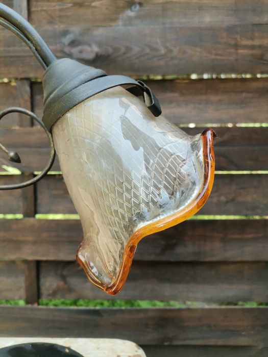 Lampa stołowa PRL Tulipan