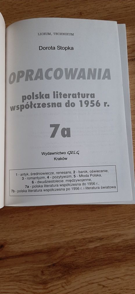 Język polski- opracowania wierszy ,lektur .