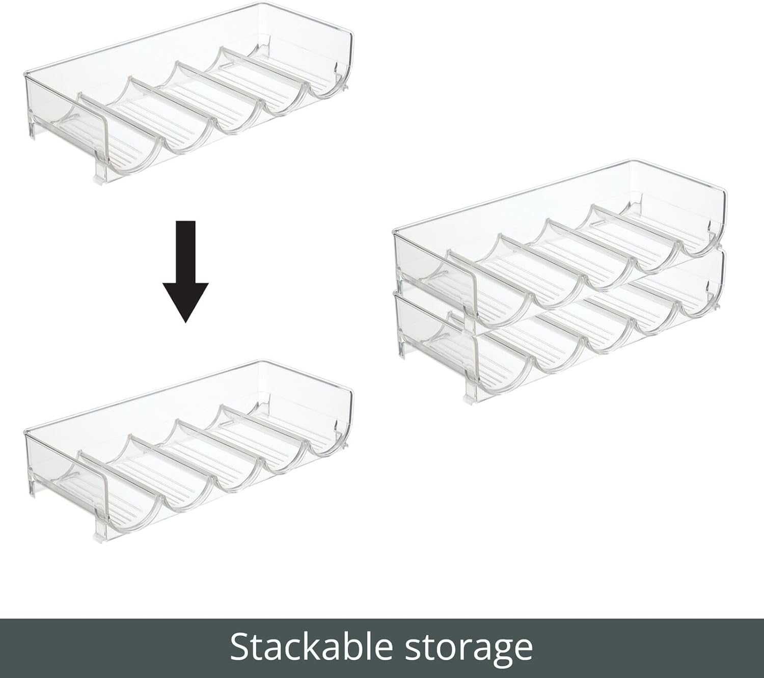 Stojak na butelki Regał na wino Organizer na napoje - mDesign