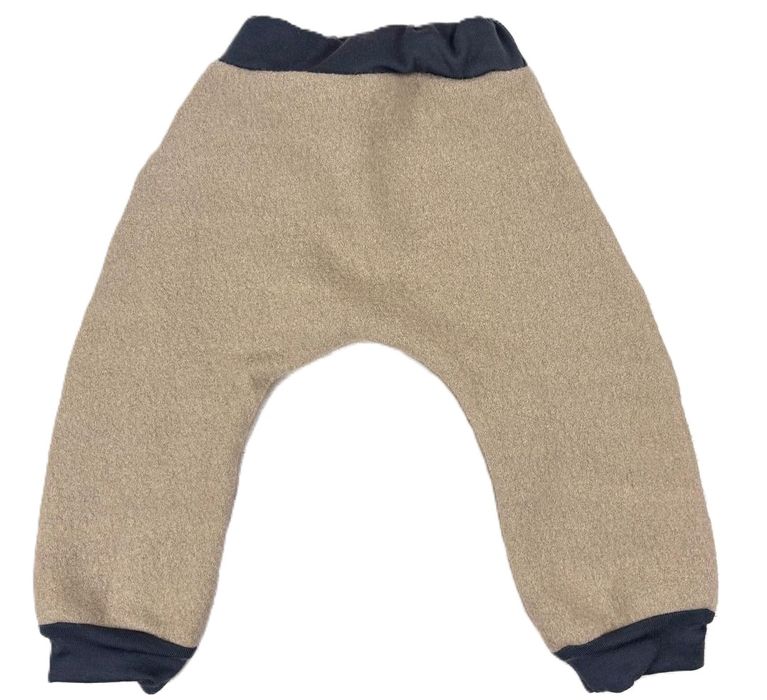 Spodnie 100% wełna parzona 92  cm wool dwuwarstwowe wełniane