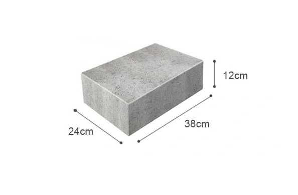 Bloczek Fundamentowy szary 12x38x24