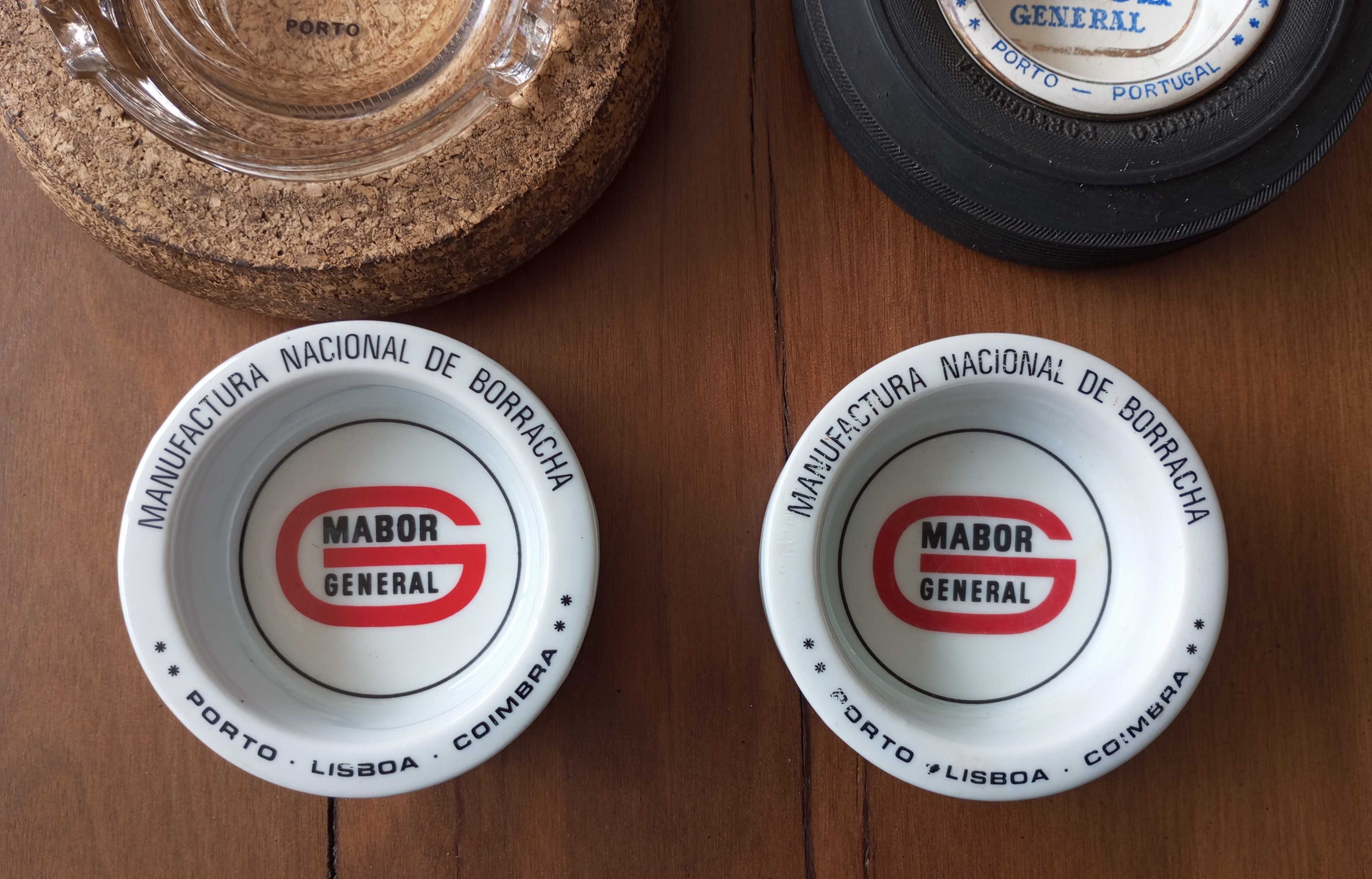 Cinzeiros publicitários automobilia Firestone Mabor Audi