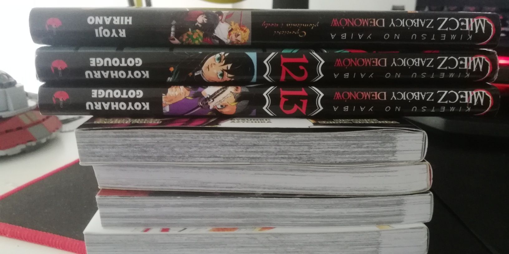 manga Demon slayer, tom 12, tom 13, opowieści plomienia i wody