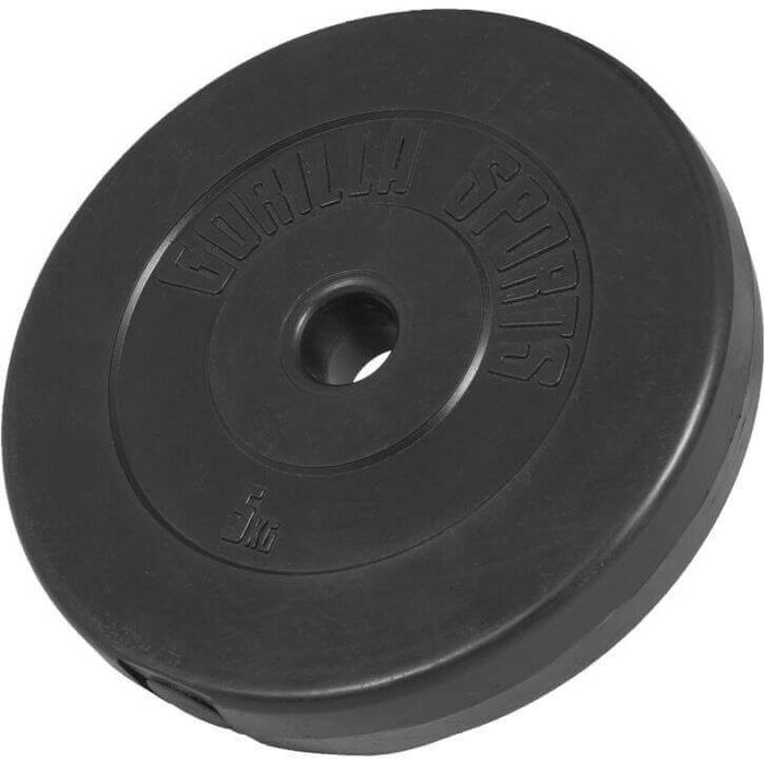 Bitumiczne talerze do sztangi 2x 5 kg