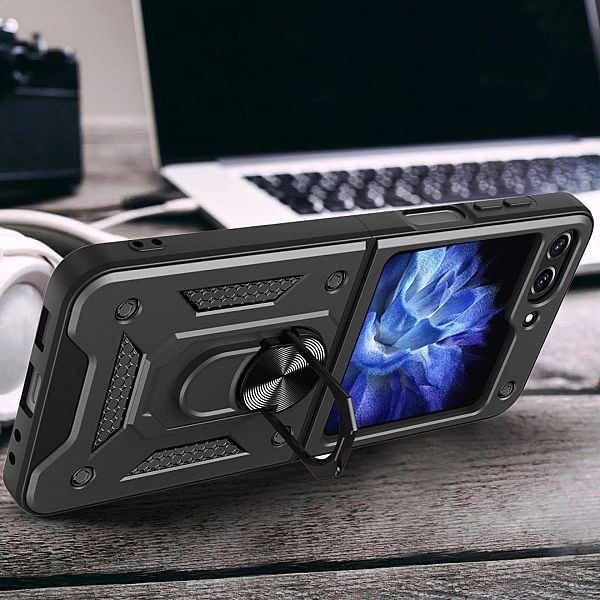 Etui Hybrid Armor Camshield do Z Flip 5/5G czarne