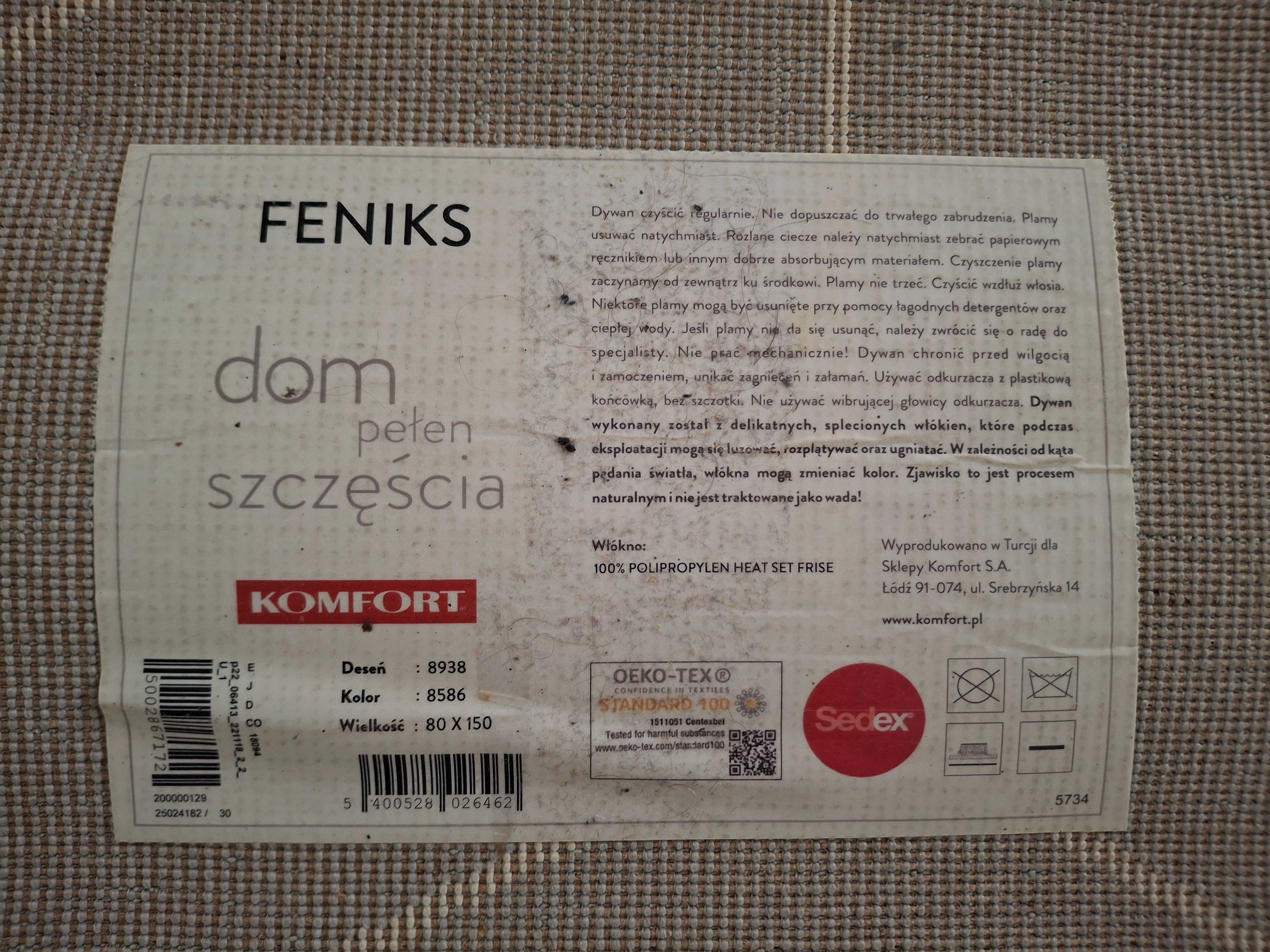 Dywan Geometryczny wzór Feniks
