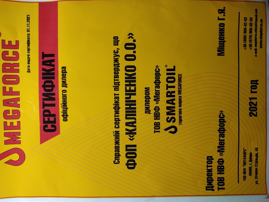 Мегафорс - ЗАХИСТ та ВІДНОВЛЕННЯ - Двигуна КПП присадки та масла 10W40