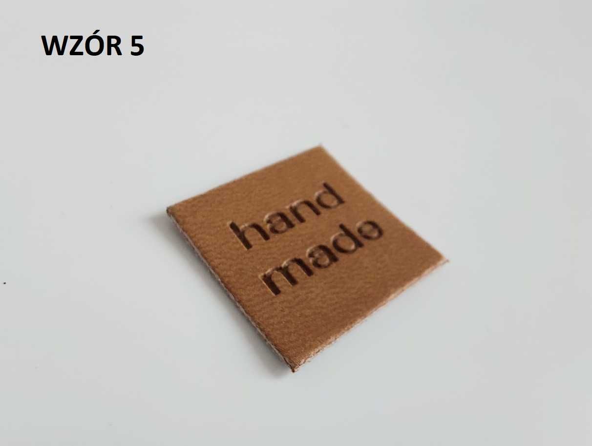 Naszywki "handmade" hotstamping ekoskóra