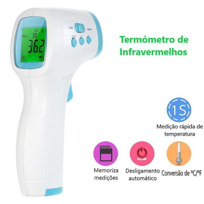 Termómetro de infravermelhos - Fácil e rápido de usar