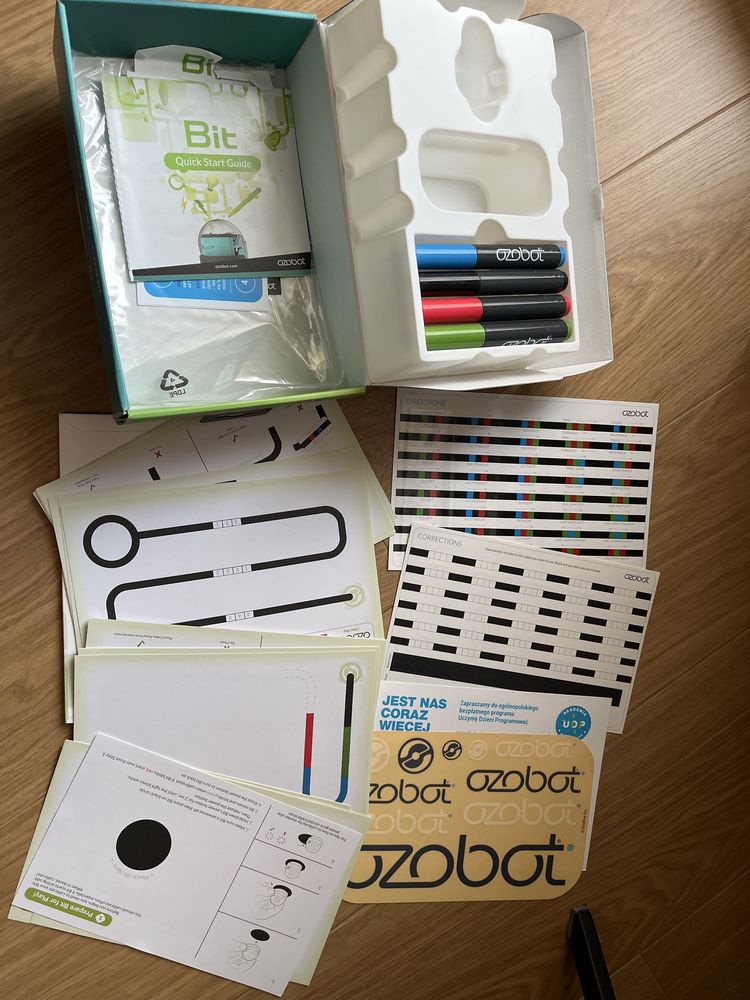 Zestaw ozobot bit starter kit + drewniane puzzle