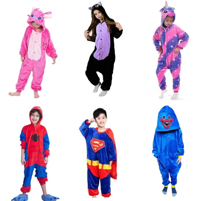 Піжама кігурумі Хагі Вагі, зелений дракон, оленя, Спайдермен, кішка