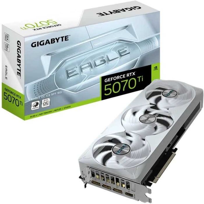 Placa Gráfica Gigabyte GeForce RTX 5070Ti Eagle OC ICE SFF 16GB GDDR7