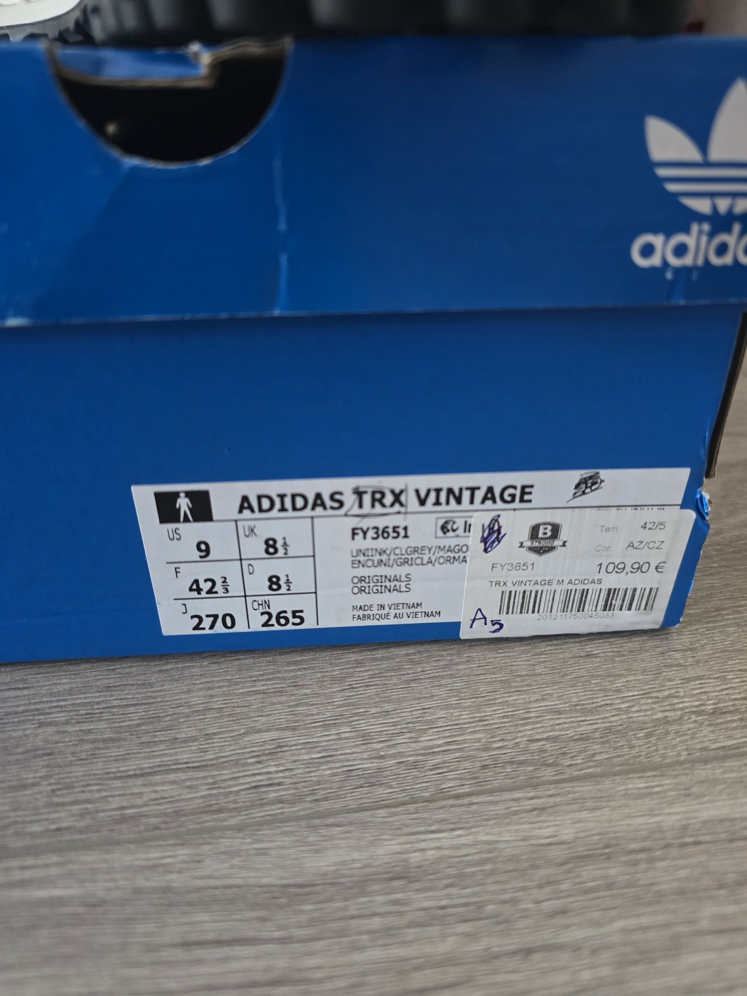 Vendo sapatilhas Trx vintage adidas n42