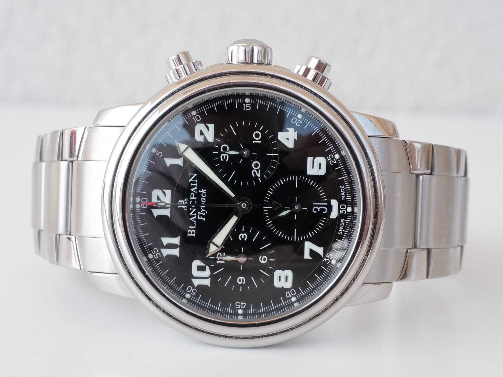 Blancpain Léman Fly-Back Chronograph Black Dial