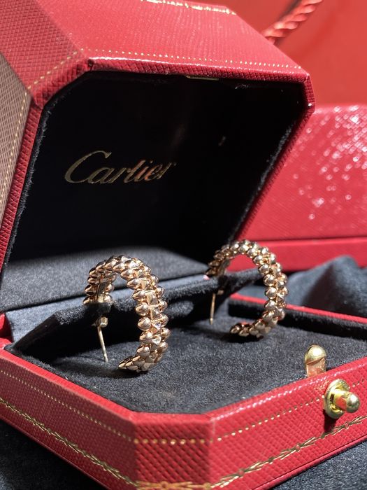 Сережки у стилі Cartier