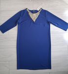 Moda Elena elegancka sukienka z rękawem 3/4, rozmiar 42/44, nowa