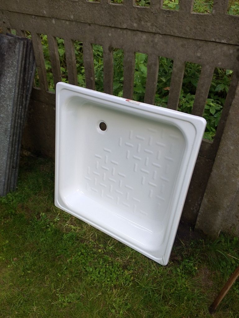 Brodzik emaliowany 80x80