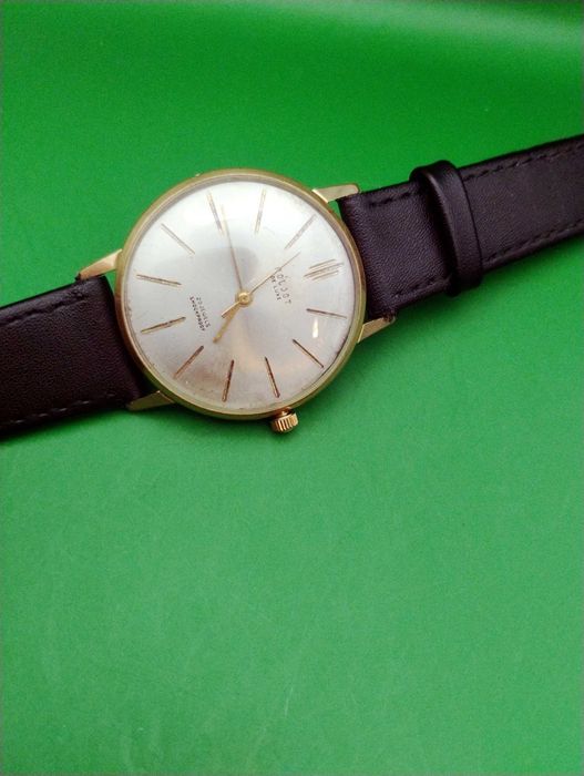 Poljot De Luxe męski garniturowy zegarek mechaniczny Au 20