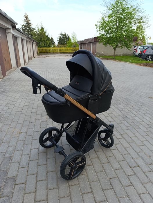 Wózek bebetto flavio 2w1 czarny gondola spacerówka