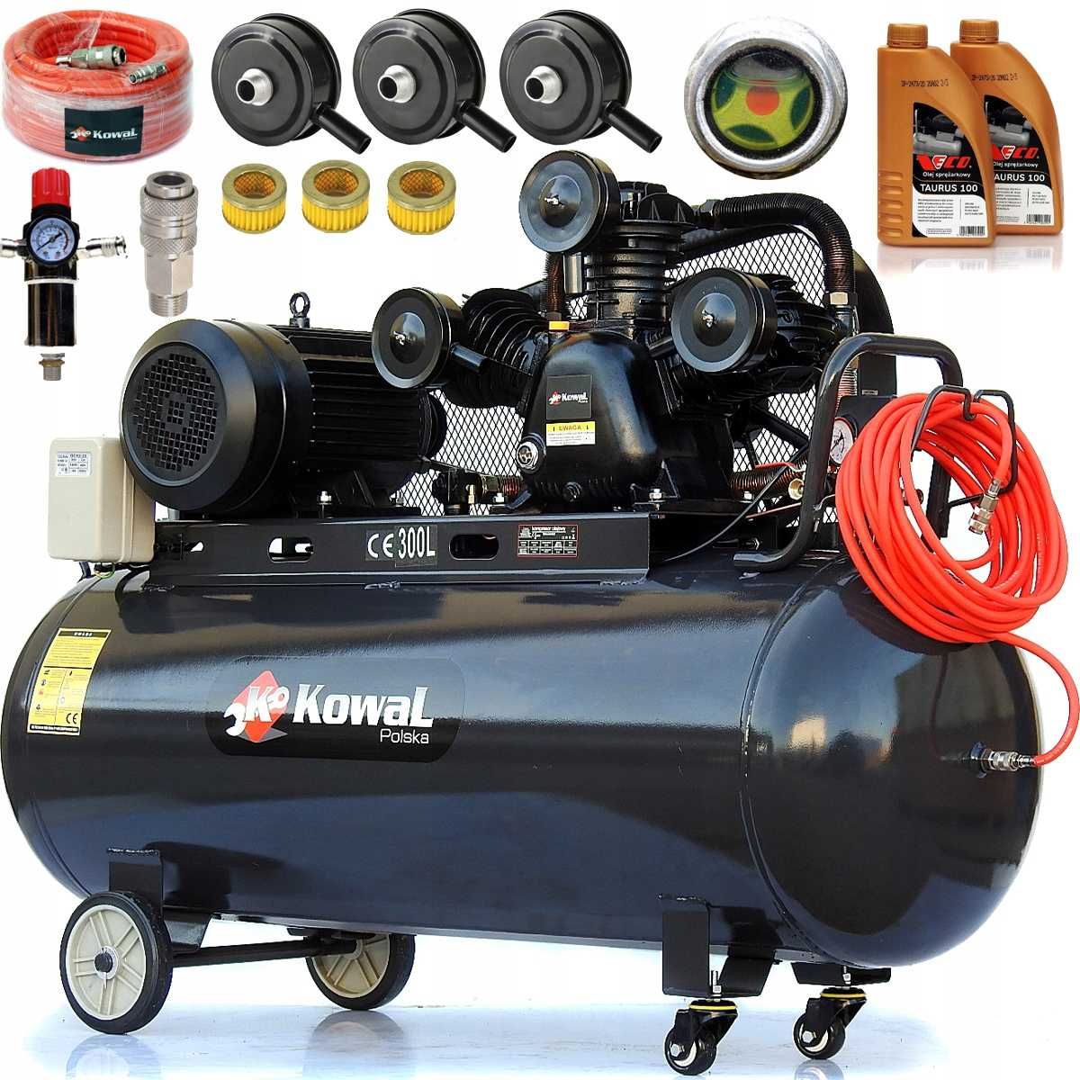 Kompresor kowal 300l, 4 kw