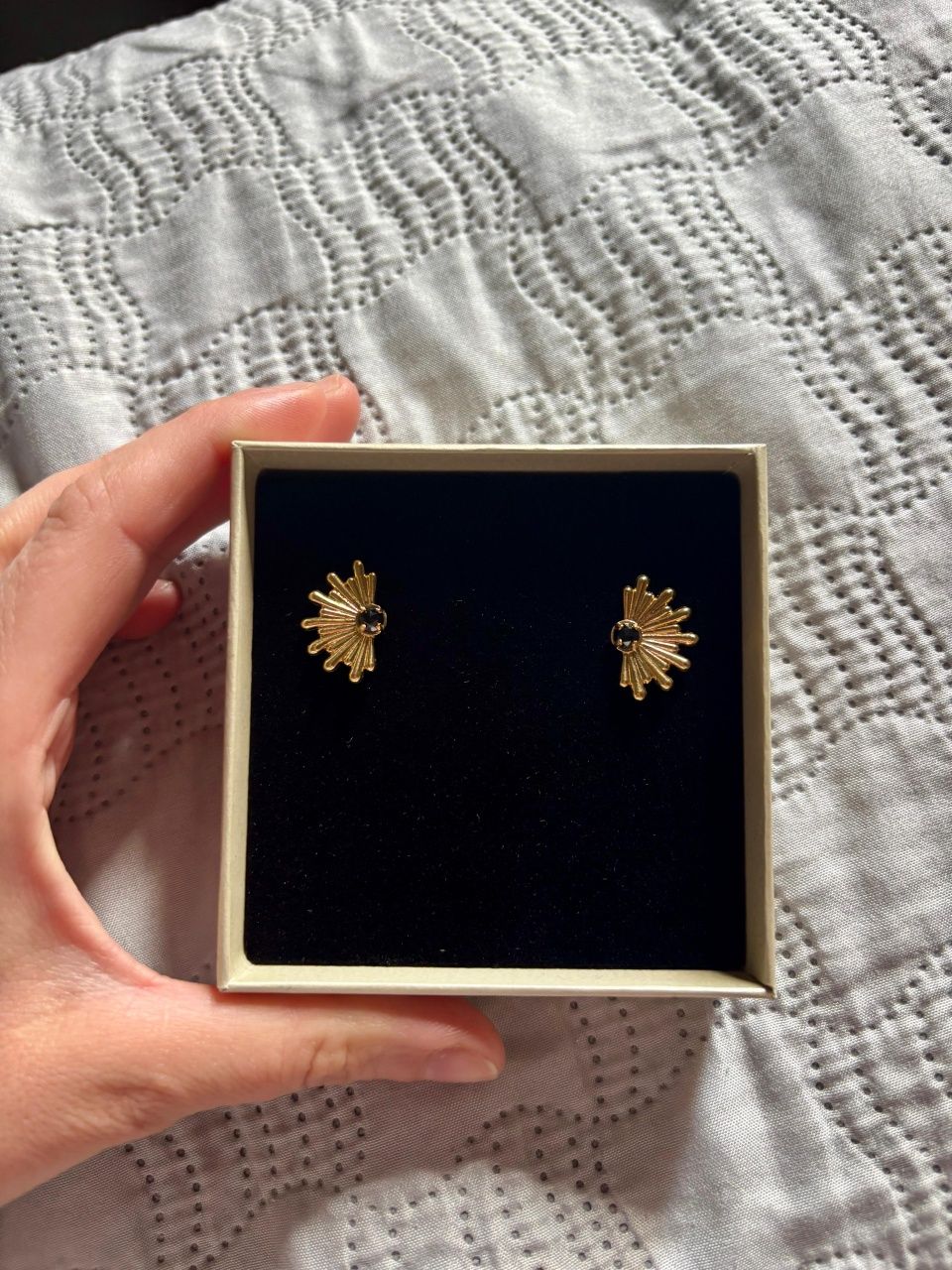 Pozłacane kolczyki firmy 696 Jewelry