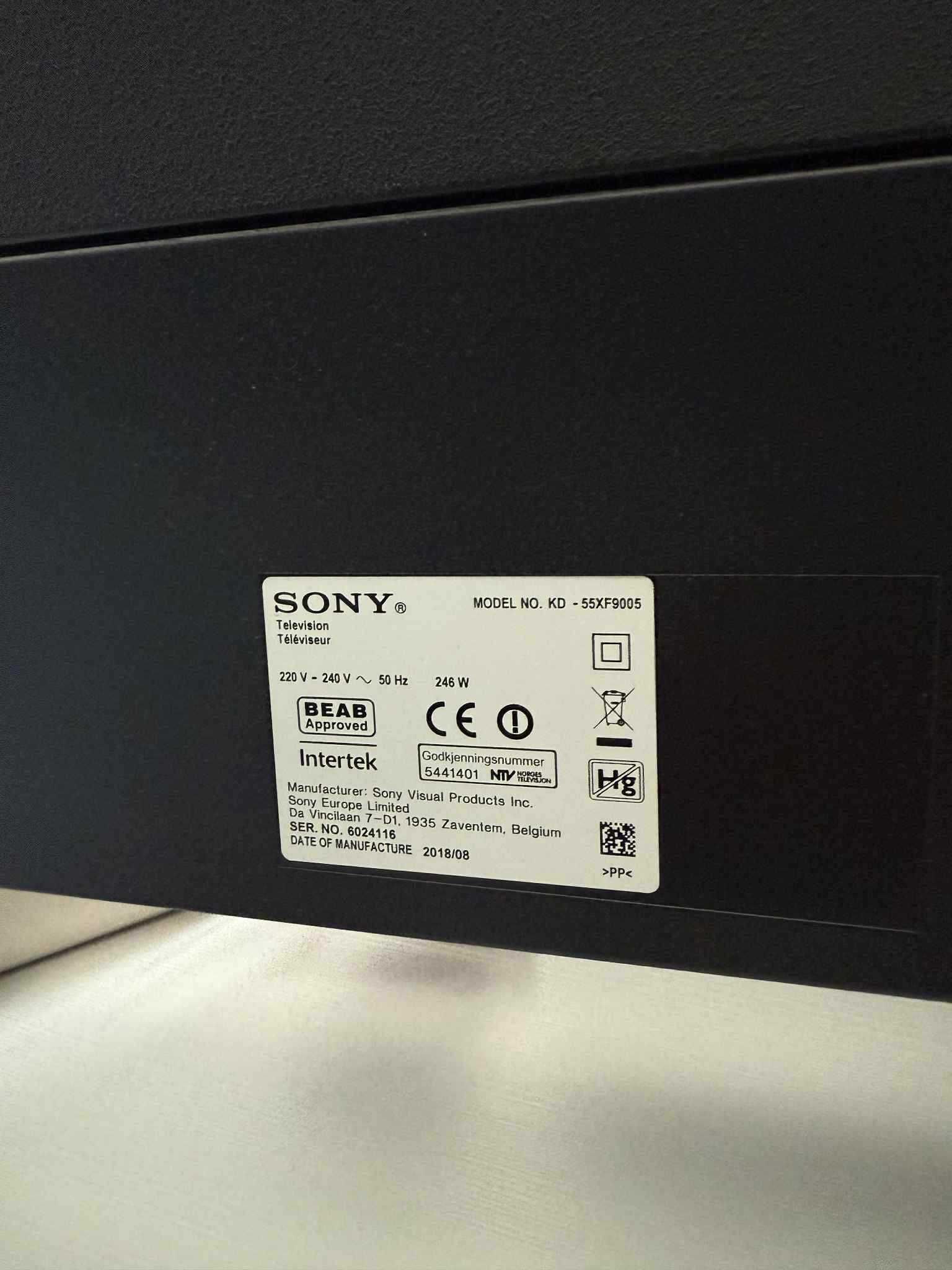Telewizor SONY KD-55XF9005 4K LED HDR 55"