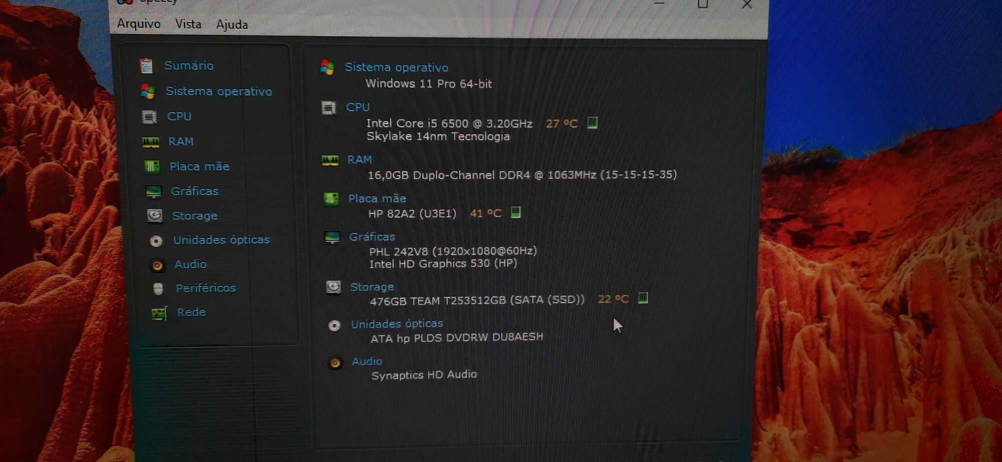 Pç Student HP-400G4 6ªG|i5.6500-3.2Ghz|16G-DDr4|SSD512G|TPM2.0|W11