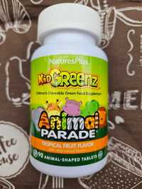 NaturesPlus Animal Parade Kid Greenz для дітей броколі шпинат суперфуд