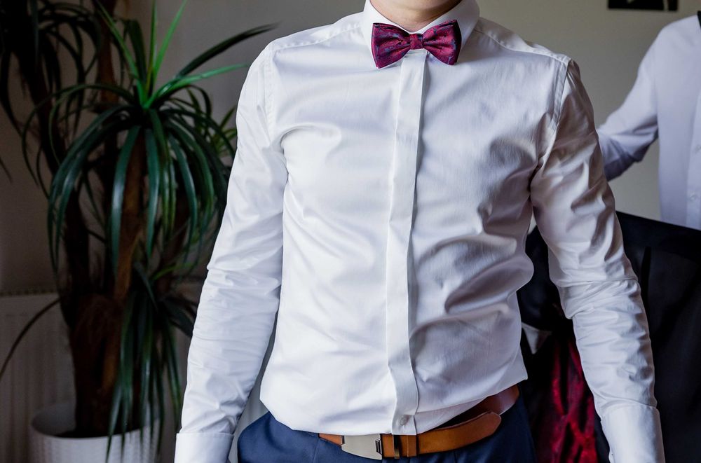 KOSZULA ŚLUBNA Z MANKIETEM rozm 42/wzrost176cm