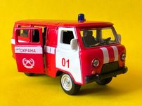 Модель металева 1:50 колекційна УАЗ 452 Буханка пожежна (пожарная)