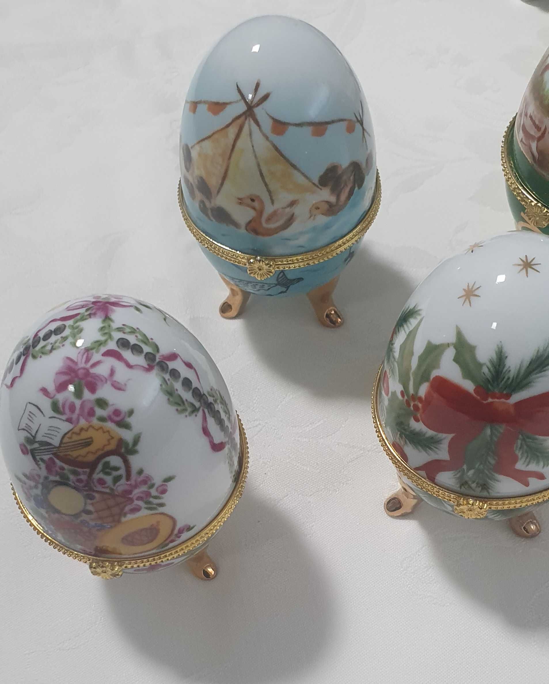 Ovos em porcelana - imitação fabergé